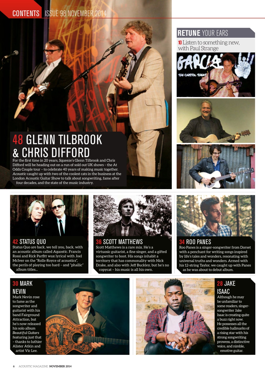 Acoustic Preview Pages