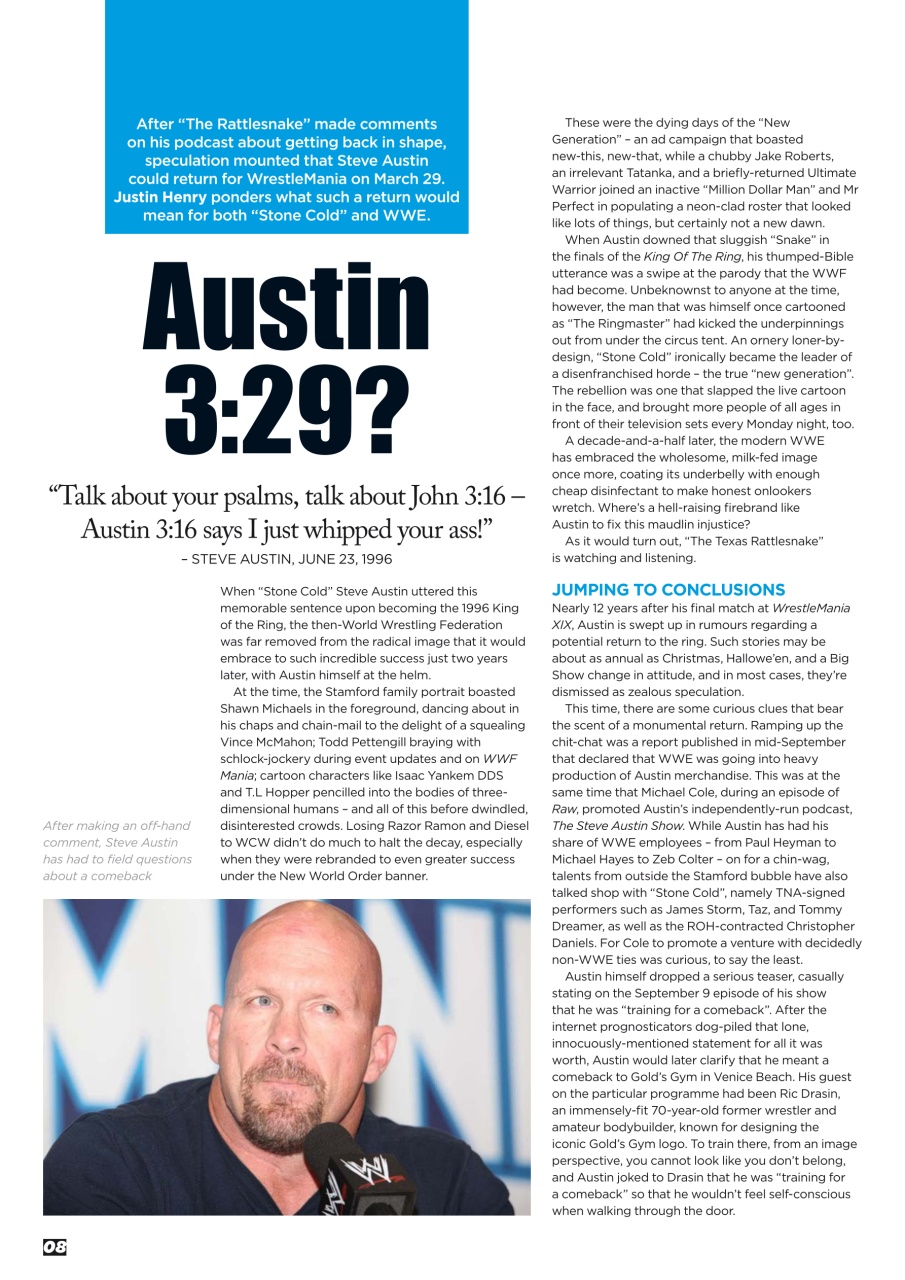 Wrestletalk Magazine Preview Pages