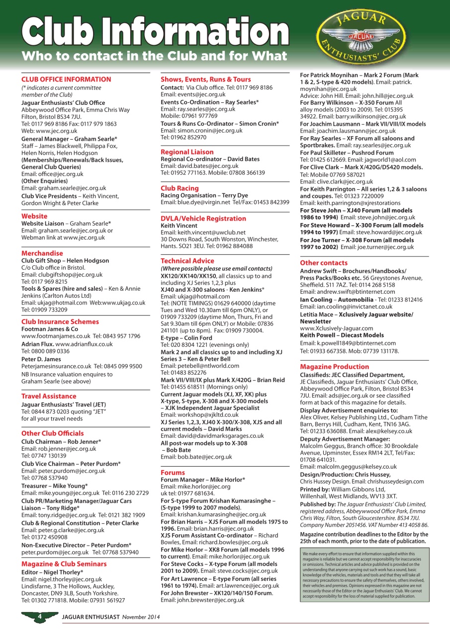 Jaguar Enthusiast Preview Pages
