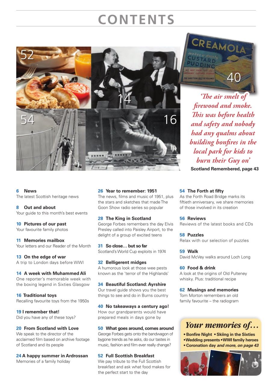 Scottish Memories Preview Pages