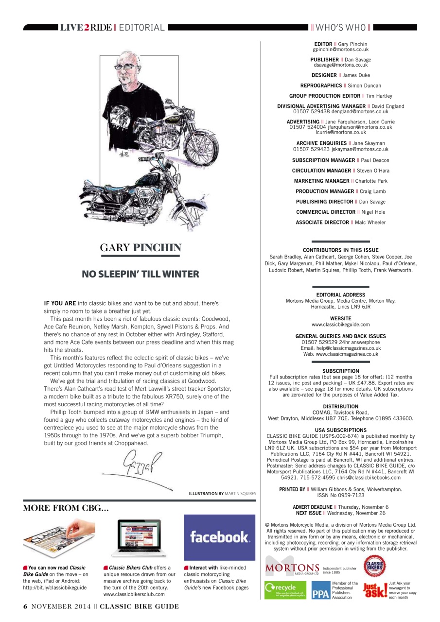 Classic Bike Guide Preview Pages