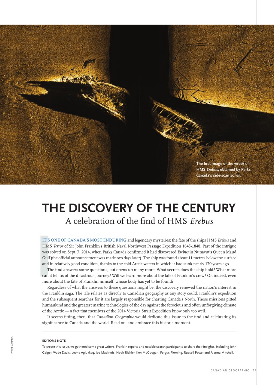 Canadian Geographic Preview Pages