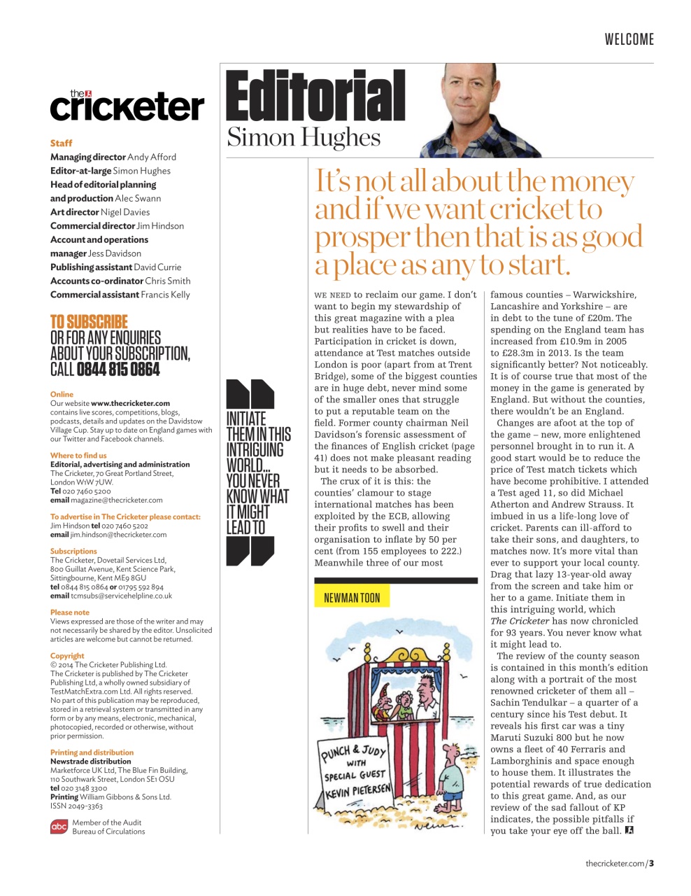 The Cricketer Magazine Preview Pages