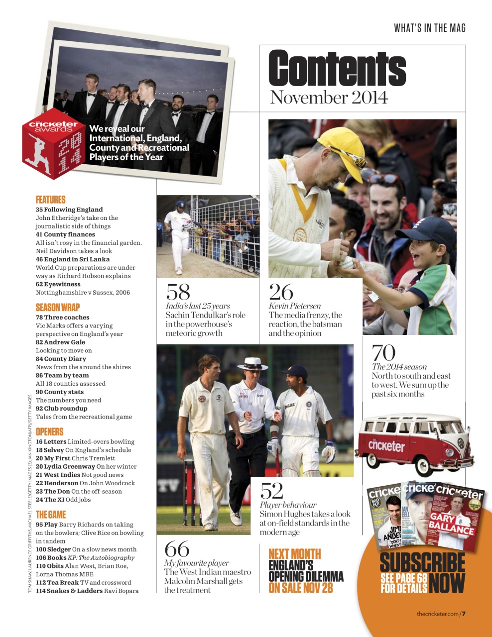 The Cricketer Magazine Preview Pages