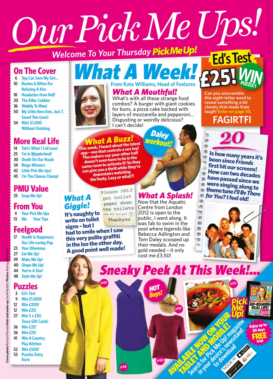 Pick Me Up Preview Pages