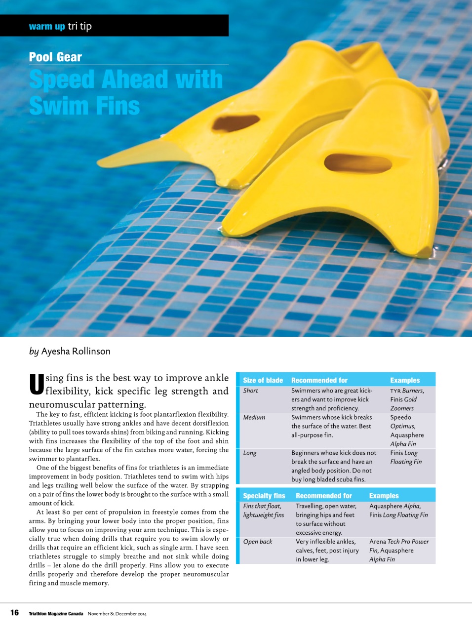 Triathlon Magazine Canada Preview Pages