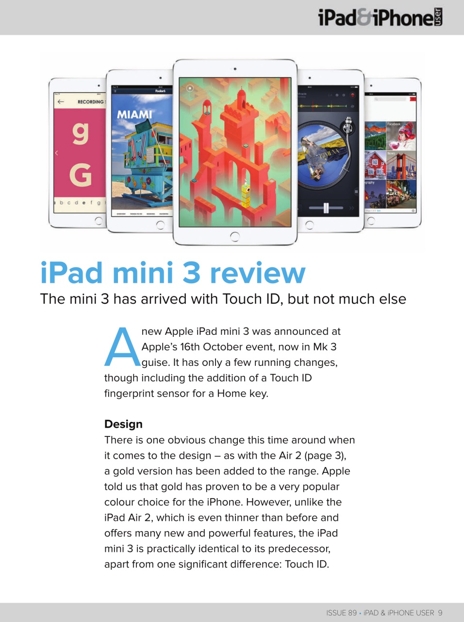 iPad and iPhone User Preview Pages