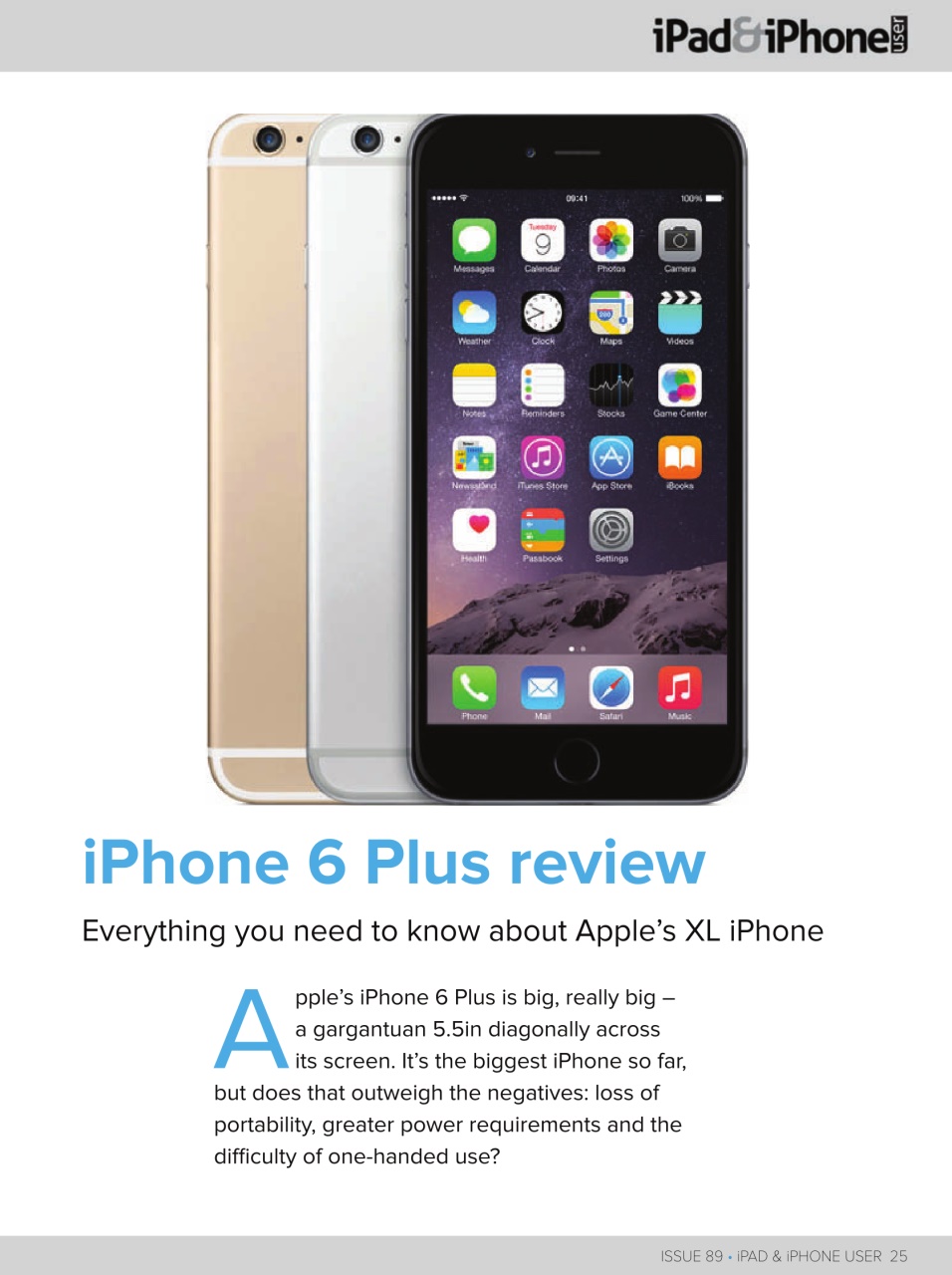 iPad and iPhone User Preview Pages