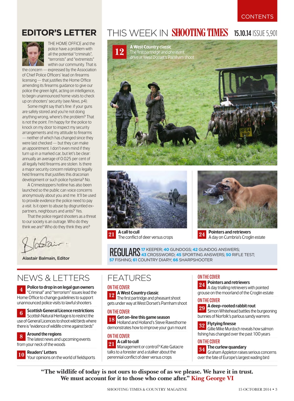 Shooting Times & Country Preview Pages