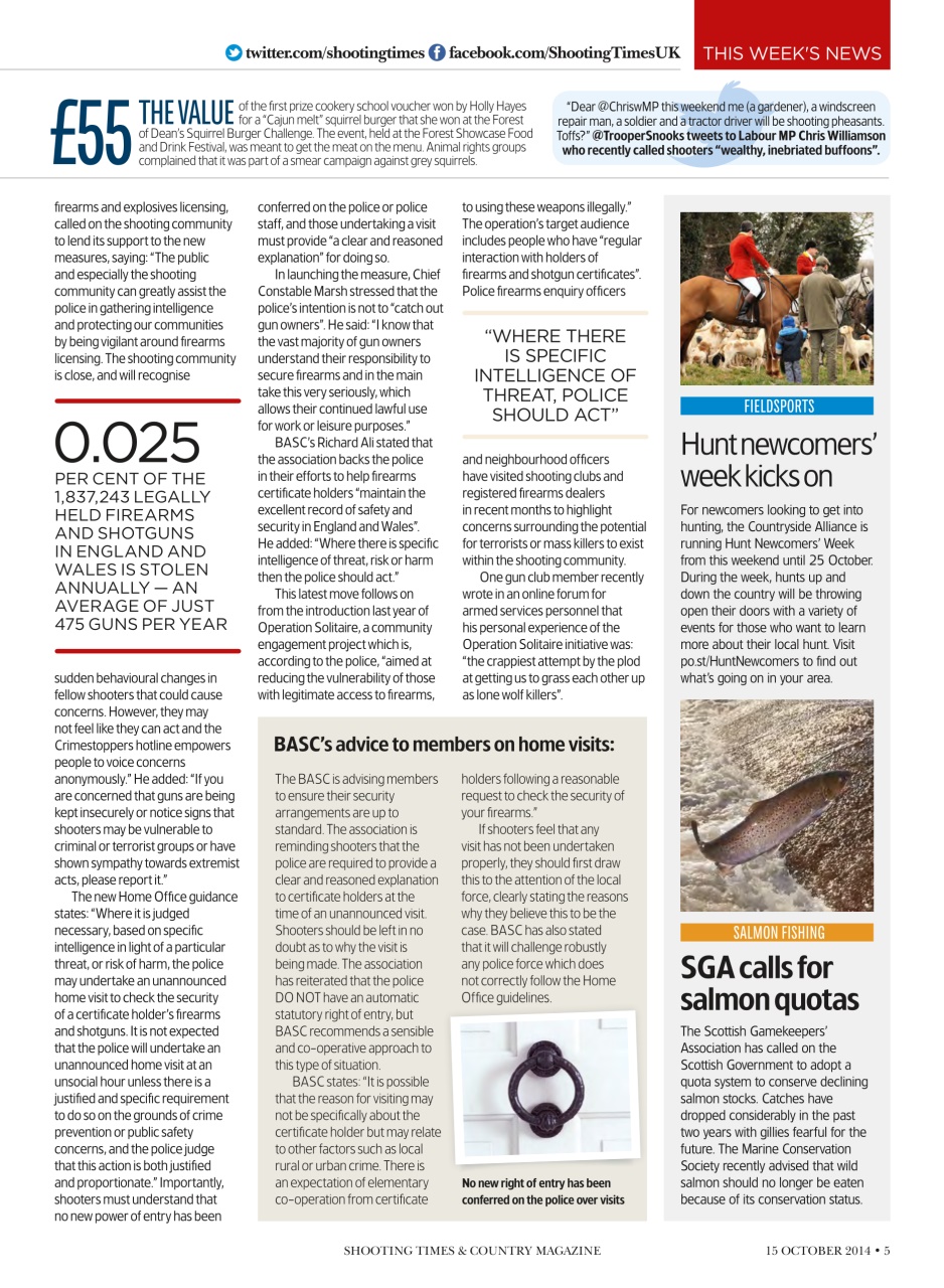 Shooting Times & Country Preview Pages