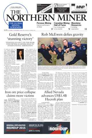 The Northern Miner issue Vol. 100 No. 37