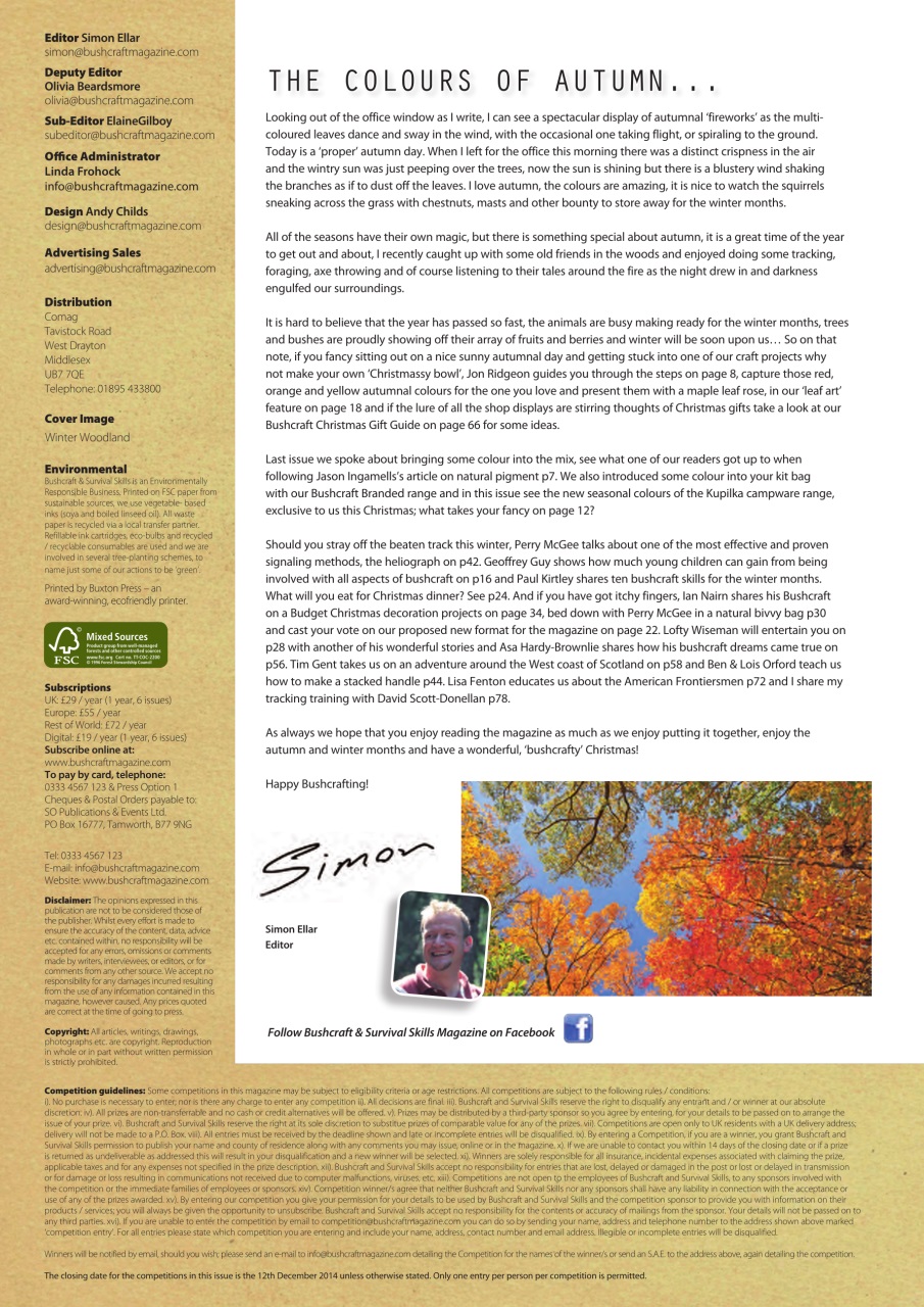 Bushcraft & Survival Skills Magazine Preview Pages