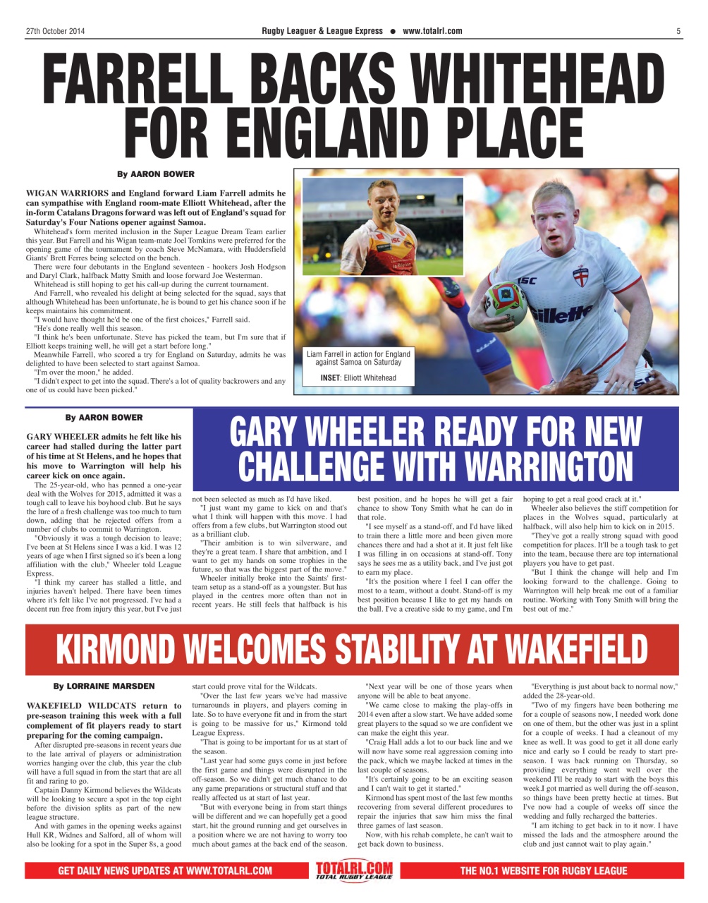 League Express Preview Pages