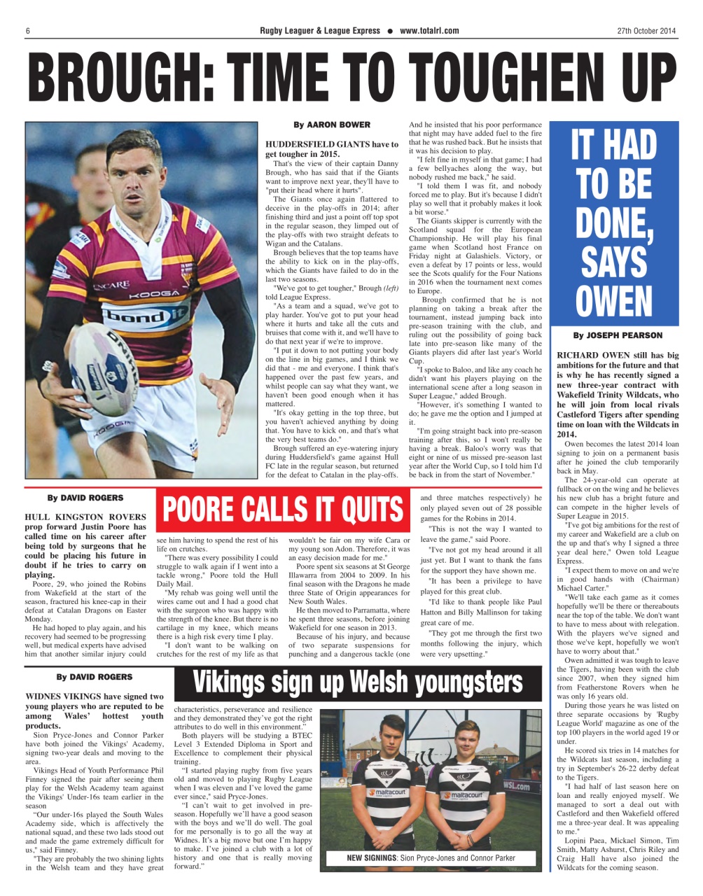 League Express Preview Pages