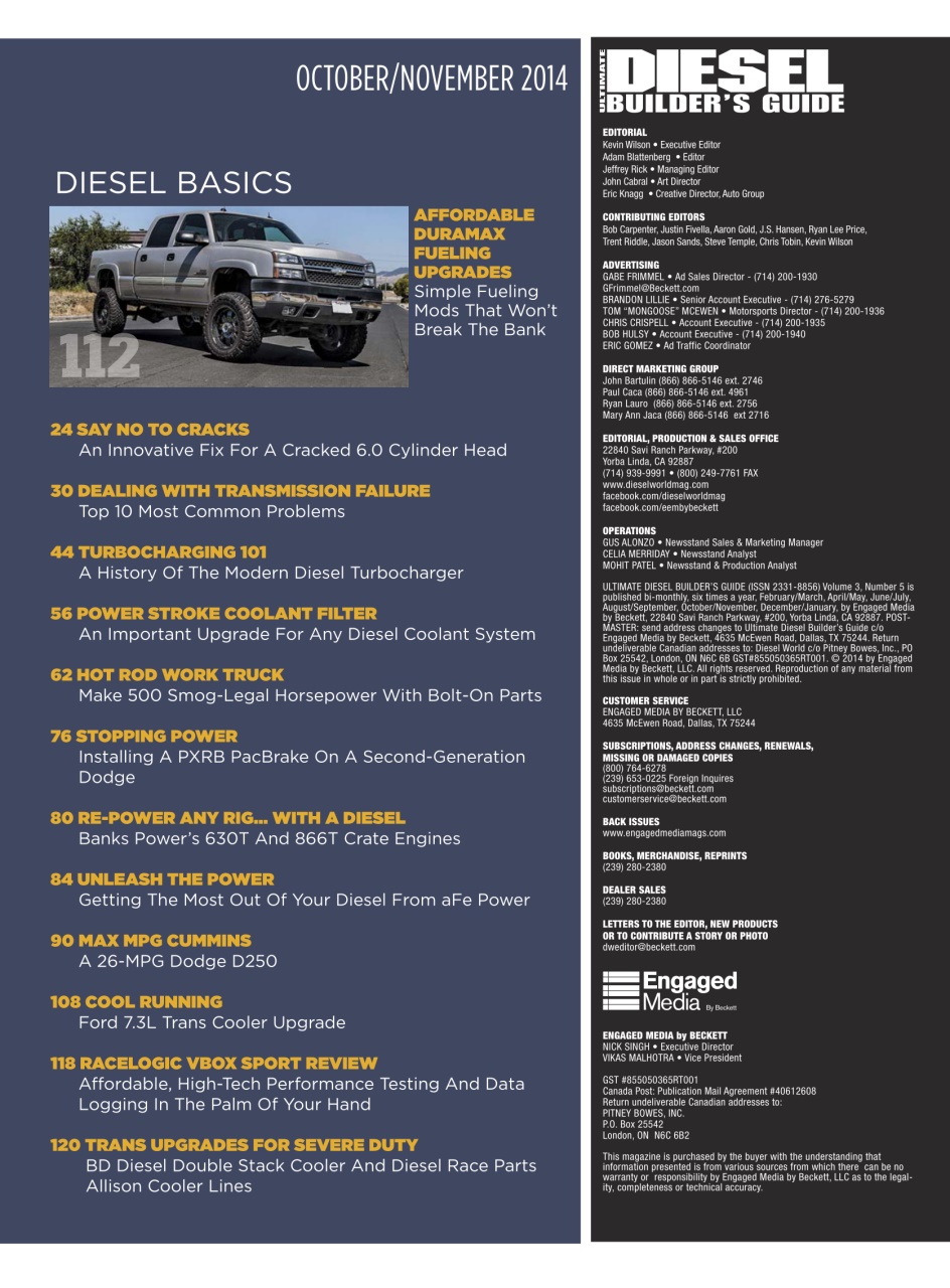 Ultimate Diesel Builders Guide Preview Pages