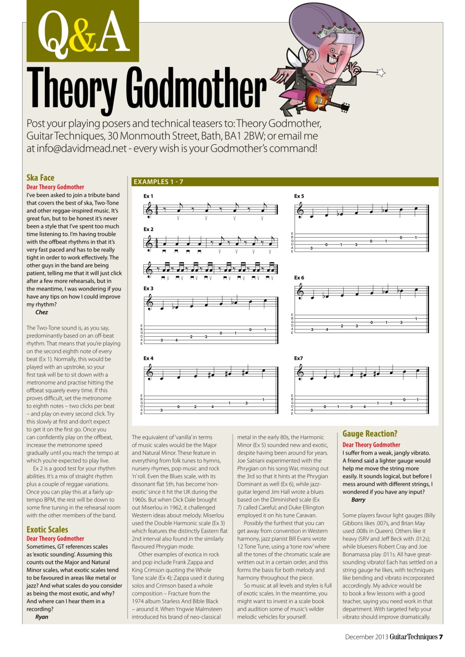 Guitar Techniques Preview Pages