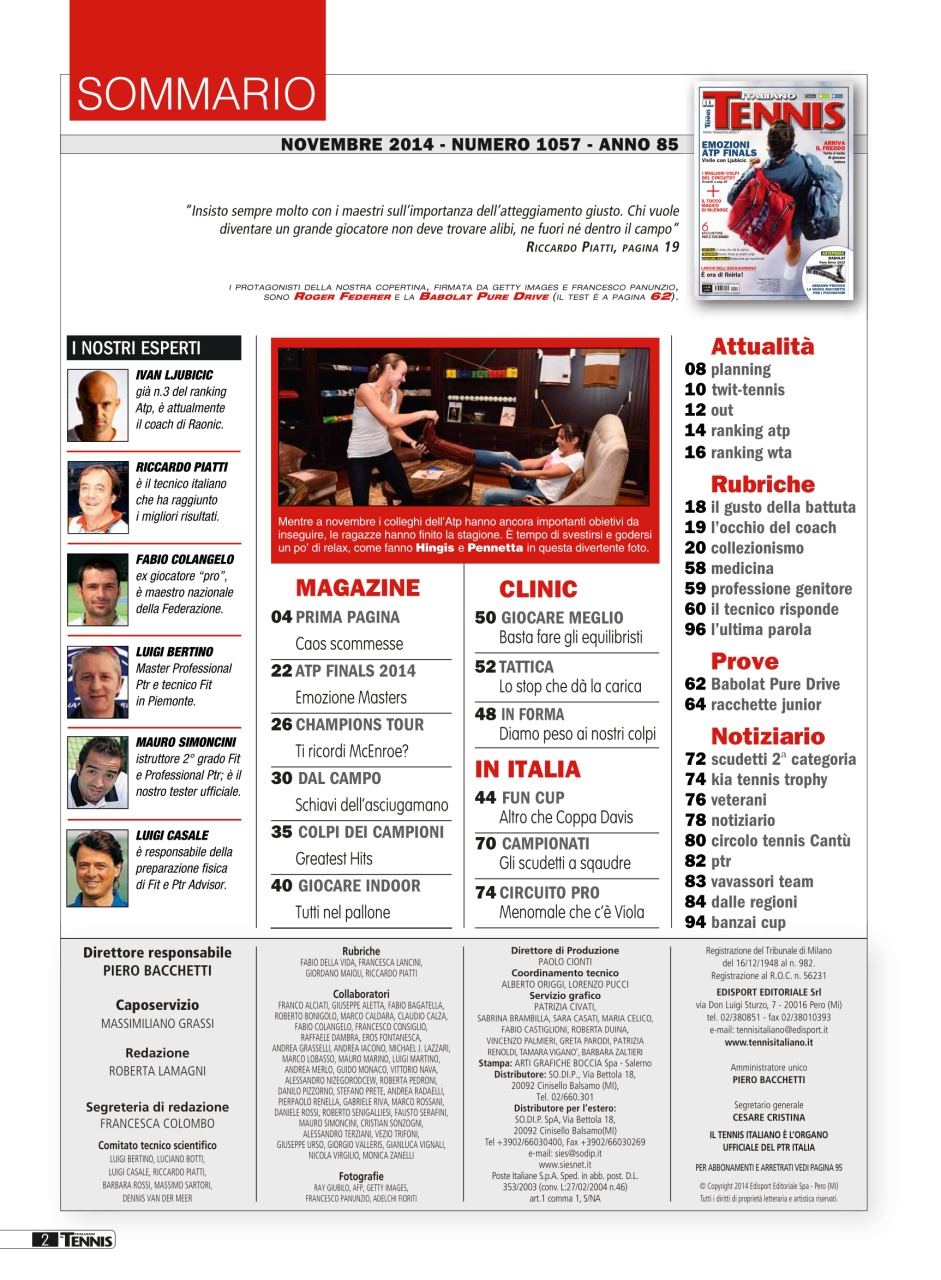 Il Tennis Italiano Preview Pages