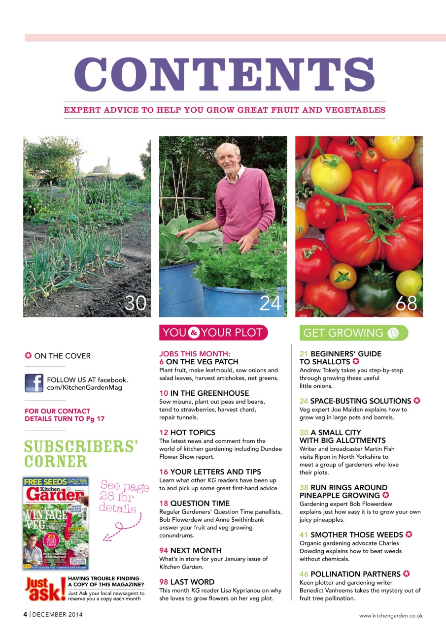 Kitchen Garden Magazine Preview Pages