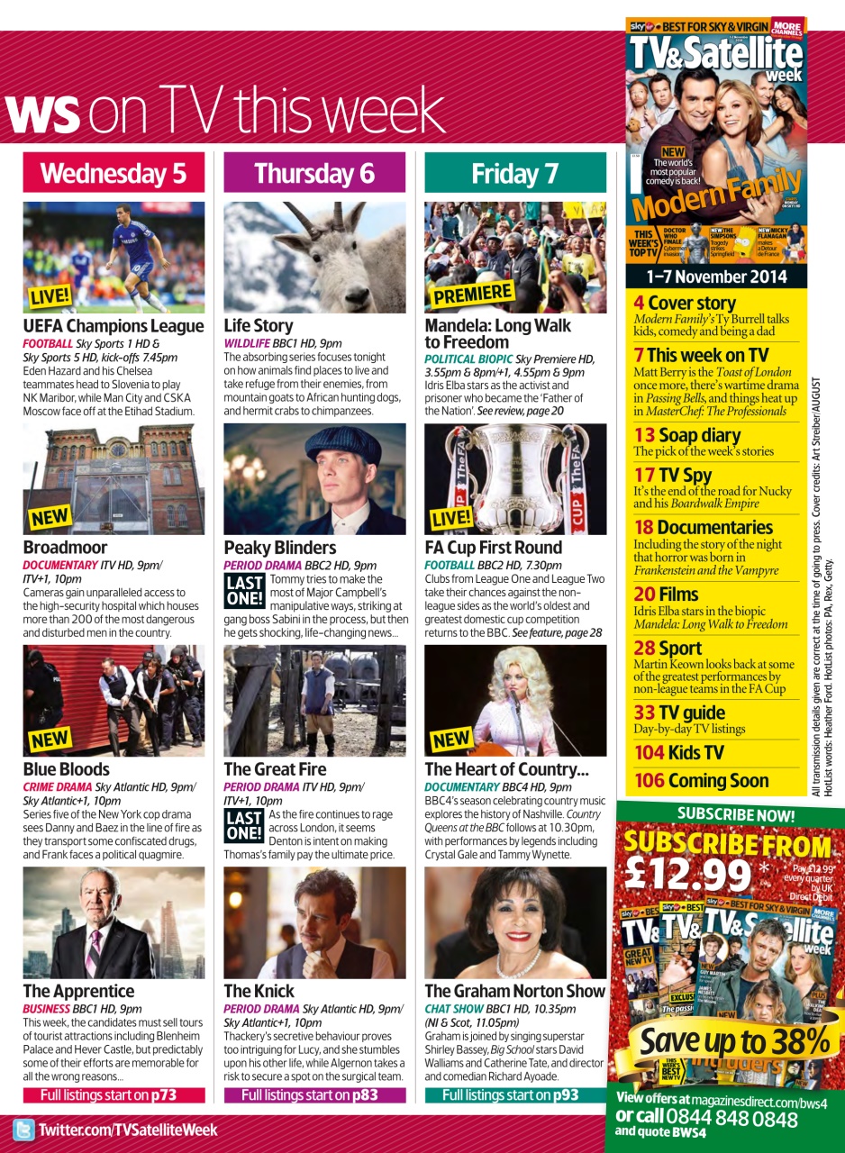 TV & Satellite Week Preview Pages