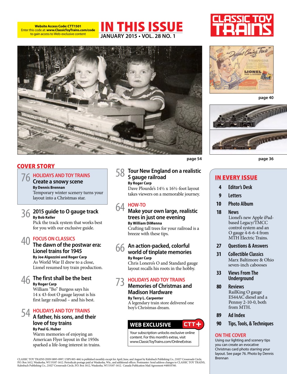 Classic Toy Trains Preview Pages