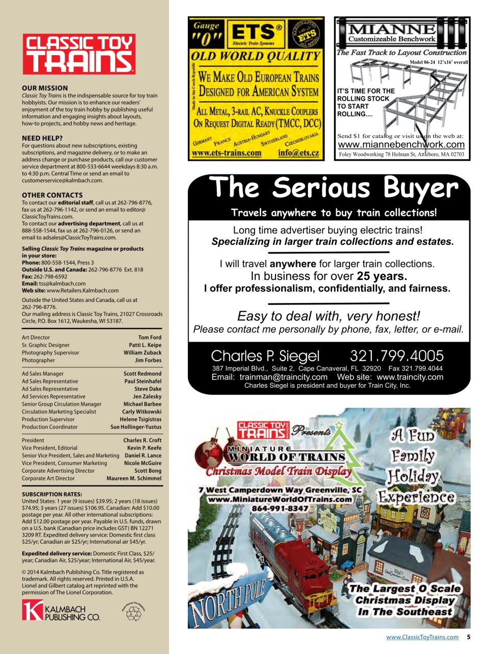 Classic Toy Trains Preview Pages