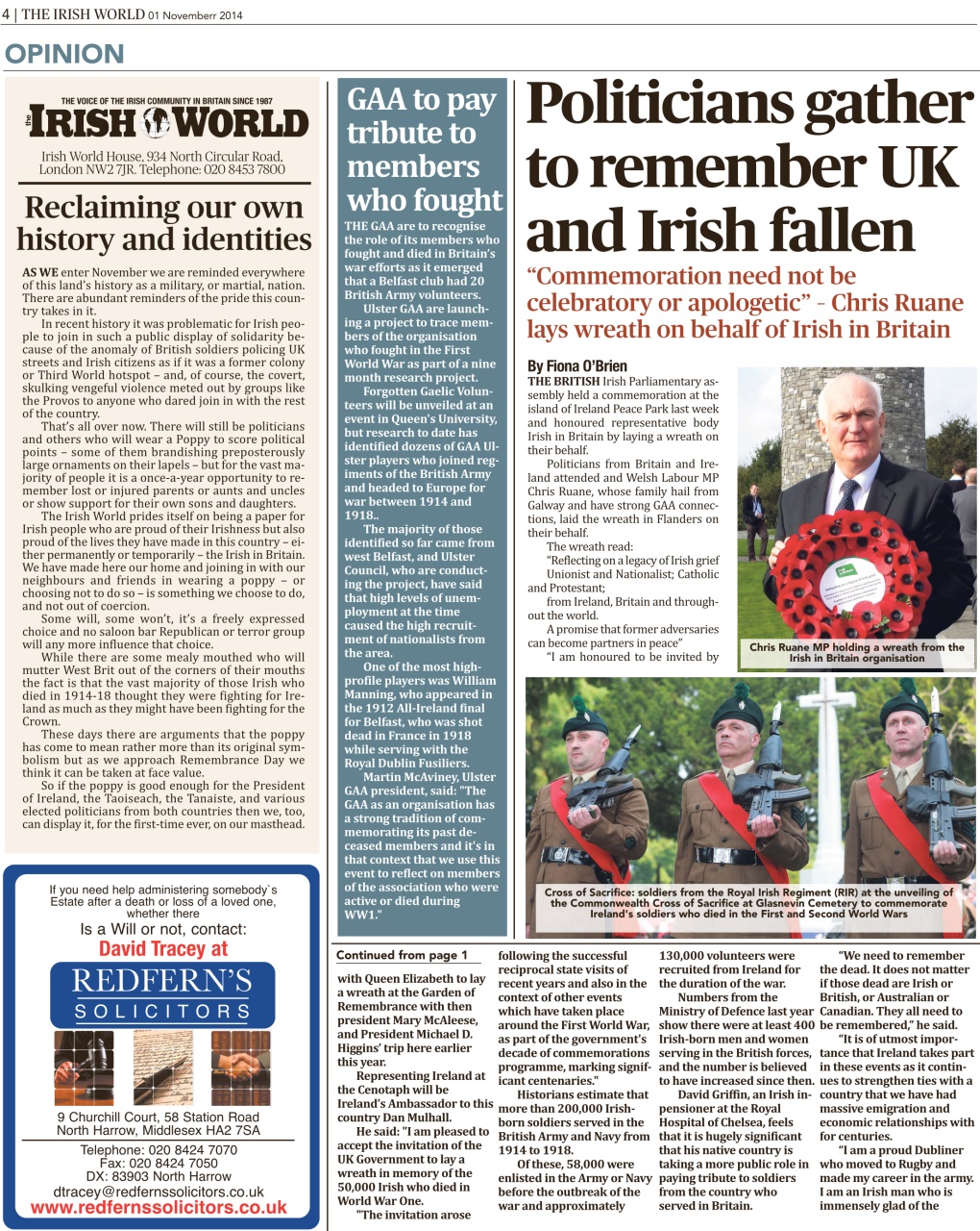 Irish World Preview Pages