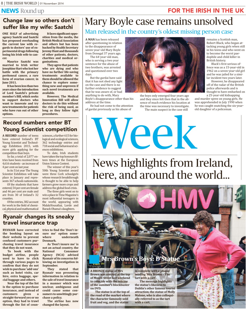 Irish World Preview Pages