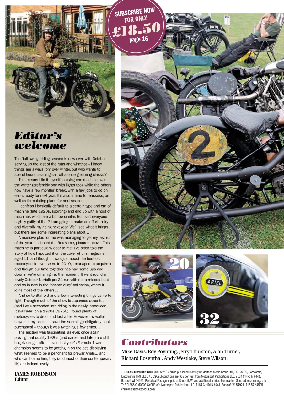 The Classic MotorCycle Preview Pages
