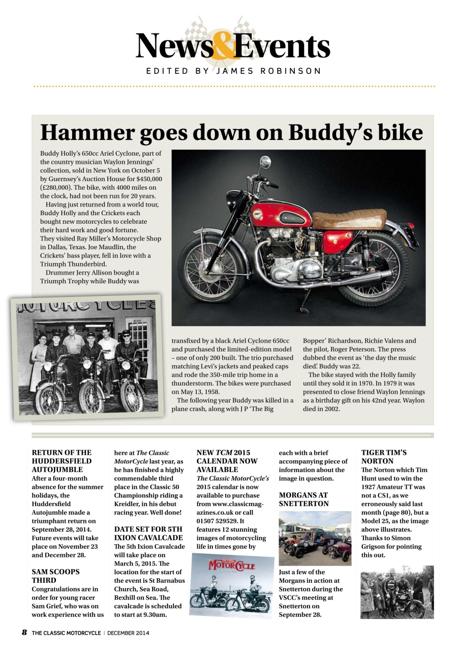 The Classic MotorCycle Preview Pages