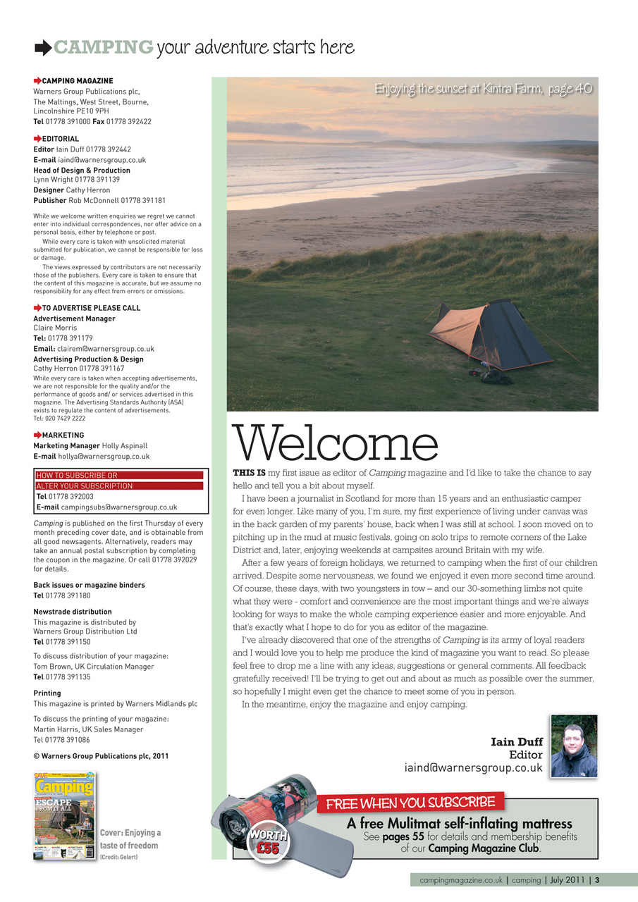 Camping Preview Pages