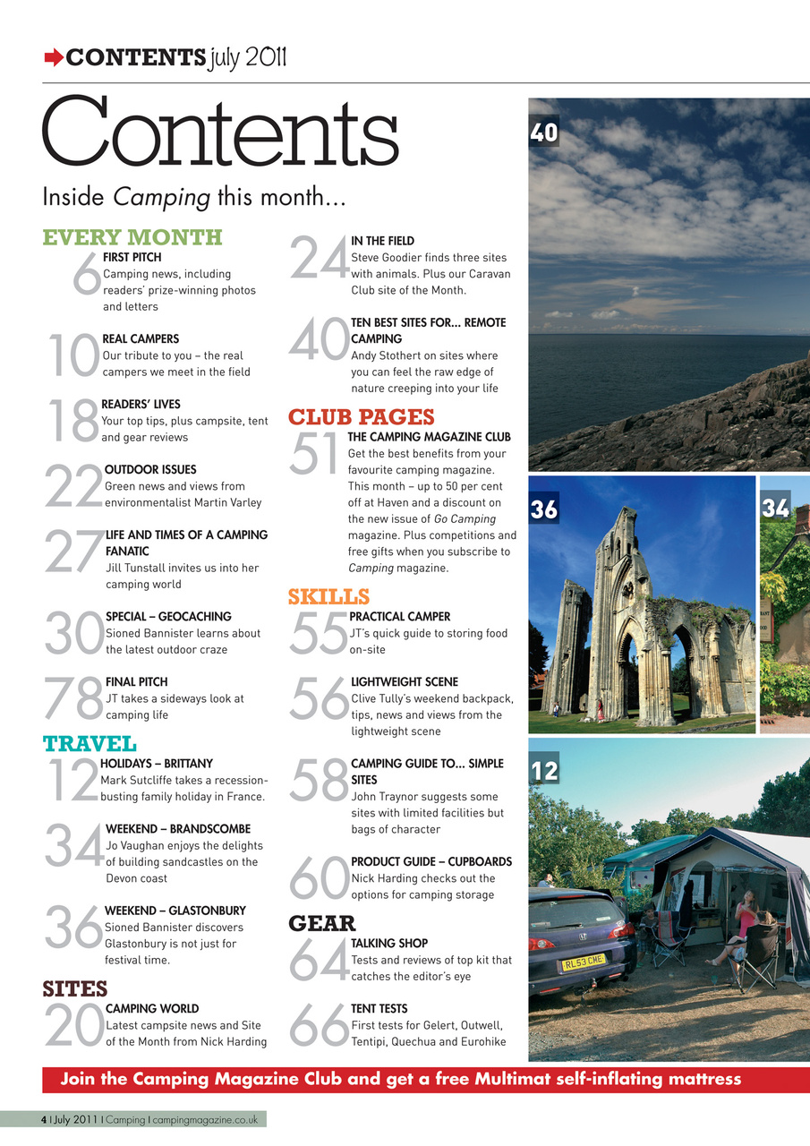 Camping Preview Pages