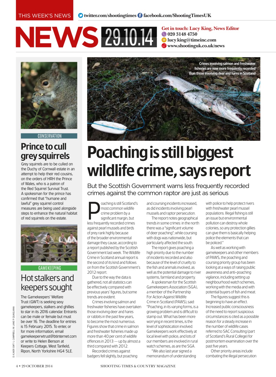 Shooting Times & Country Preview Pages