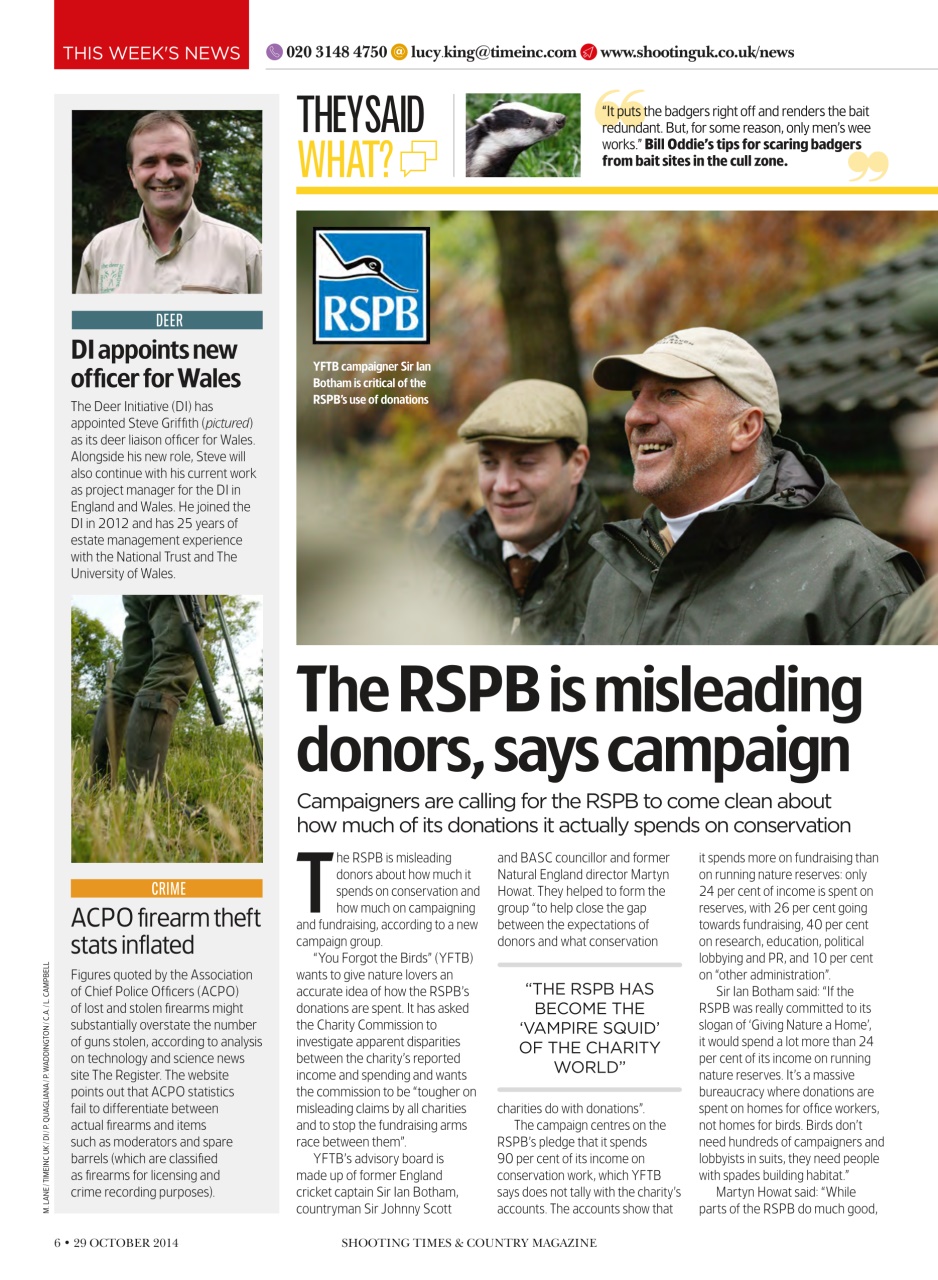 Shooting Times & Country Preview Pages