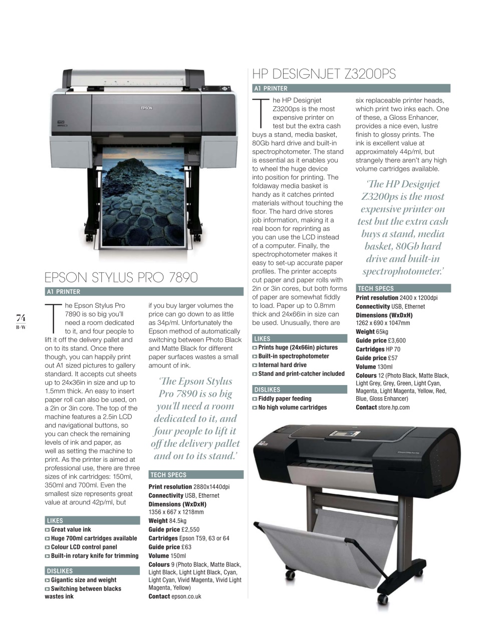 Black+White Photography Preview Pages