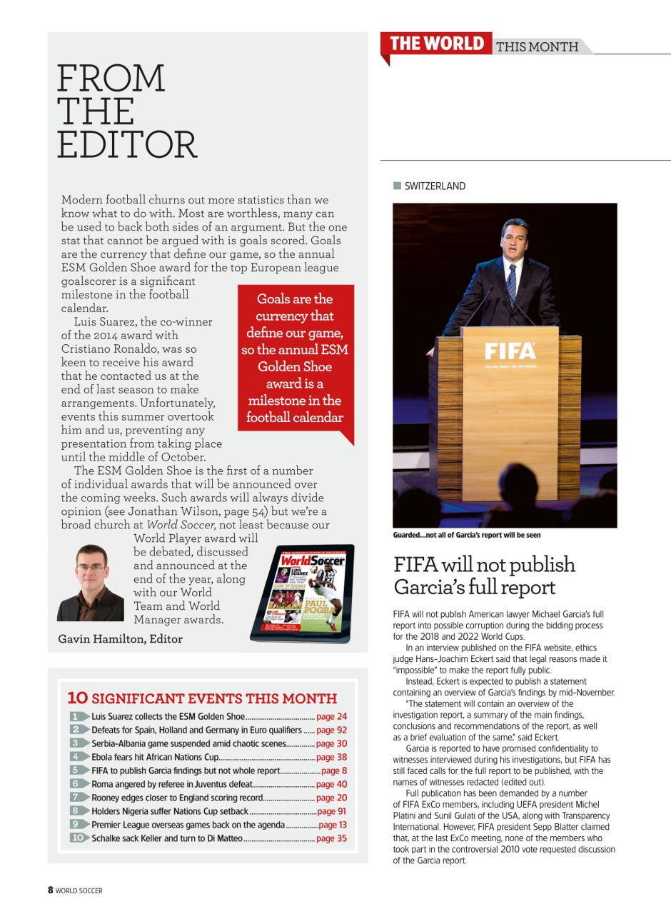 World Soccer Preview Pages