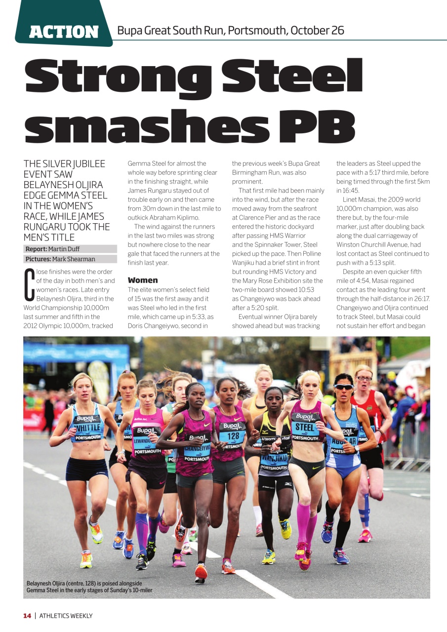 AW – Athletics Weekly Magazine Preview Pages