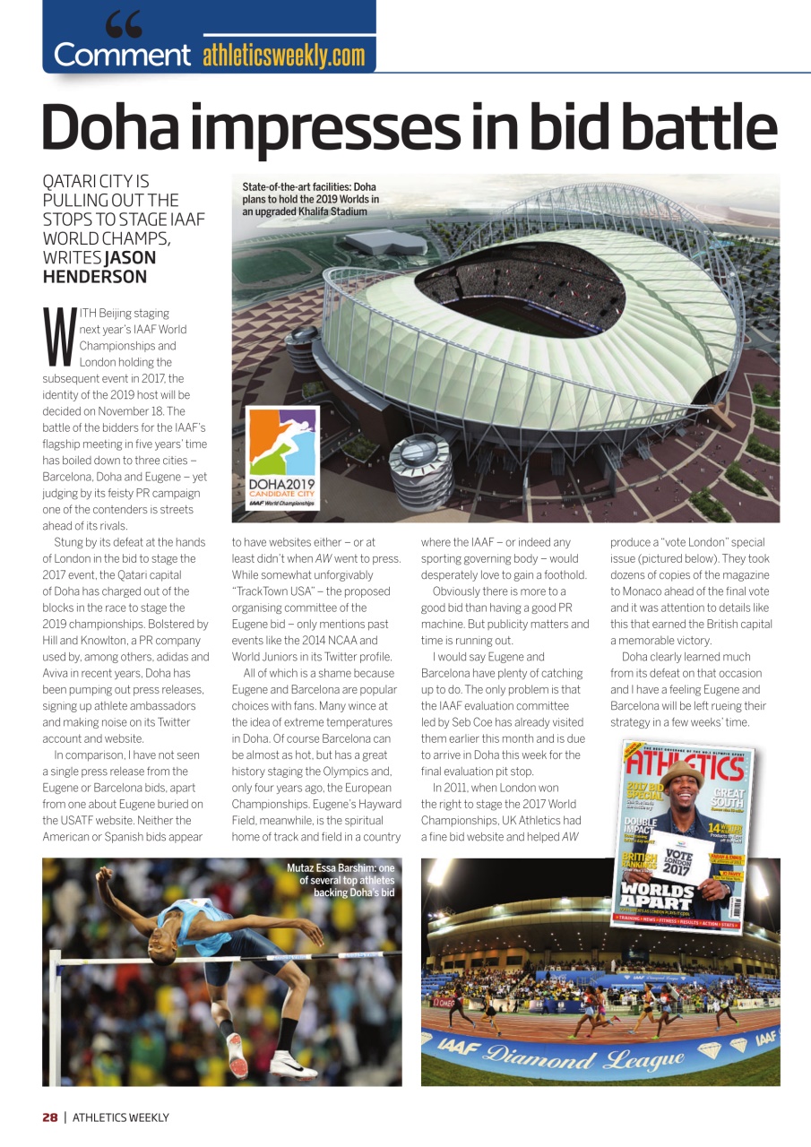 AW – Athletics Weekly Magazine Preview Pages