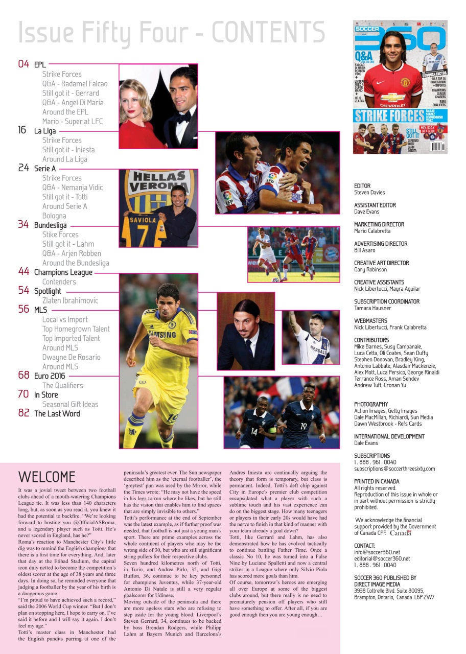 Soccer 360 Preview Pages
