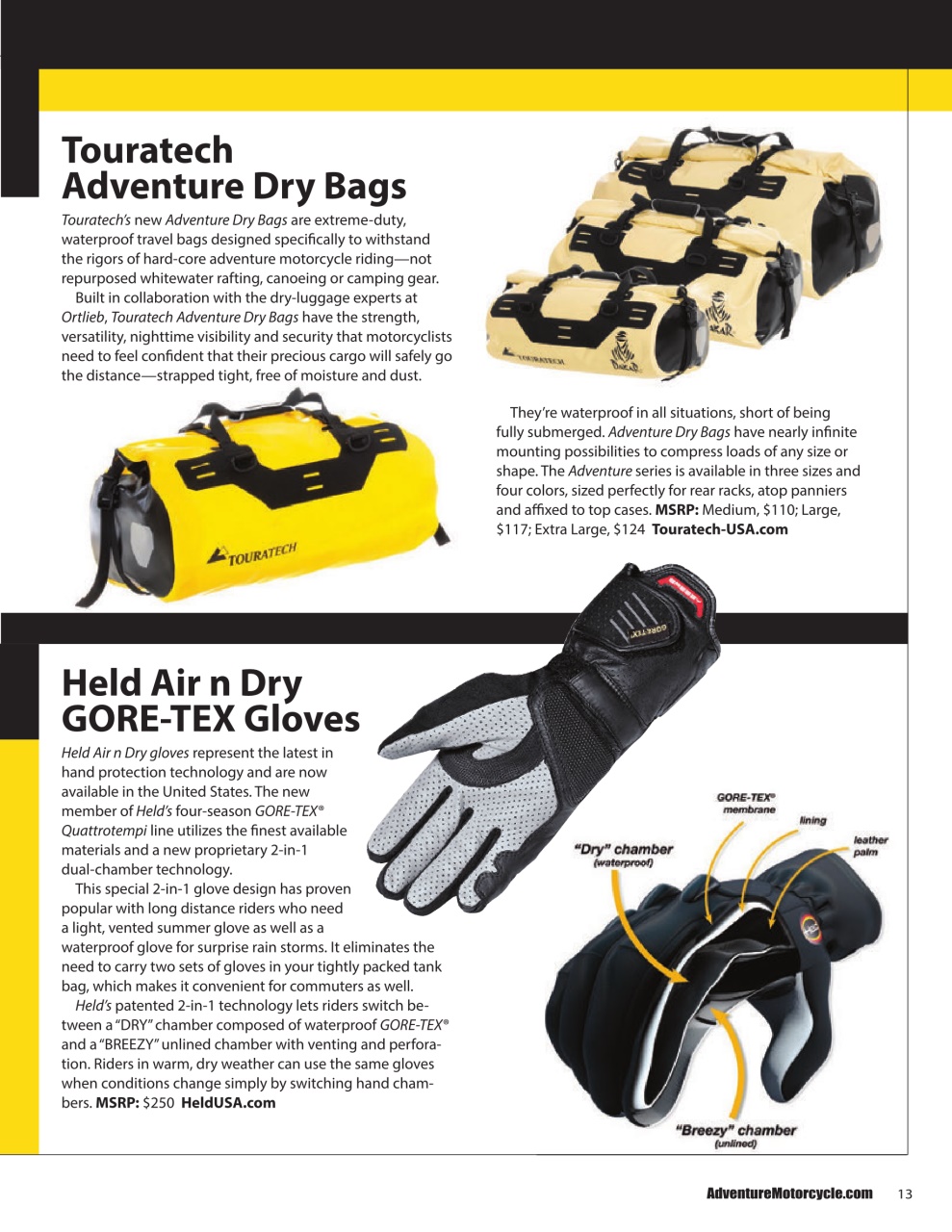 Adventure Motorcycle Preview Pages