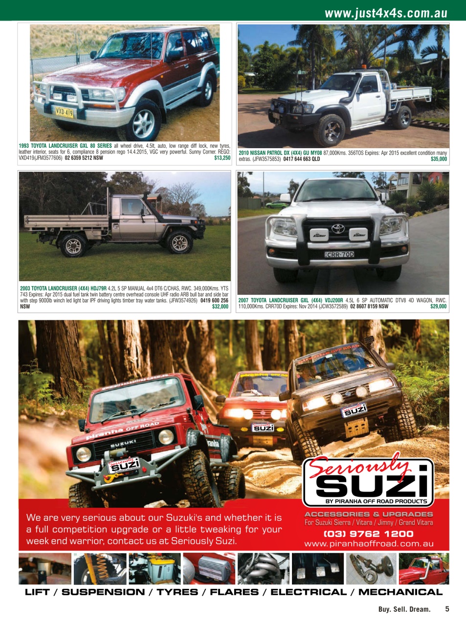 JUST 4X4S Preview Pages