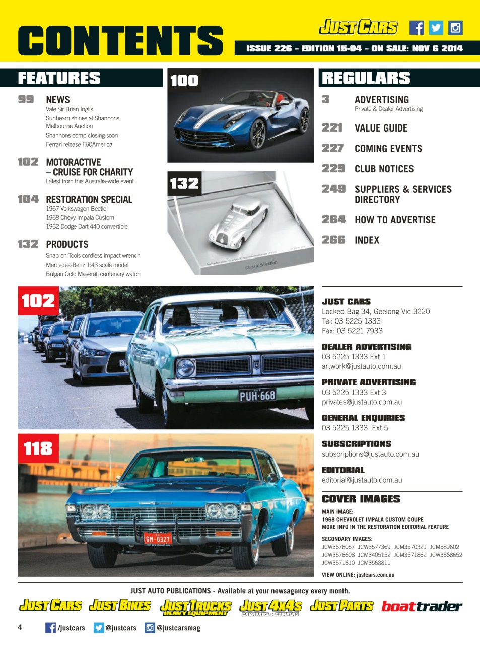 JUST CARS Preview Pages