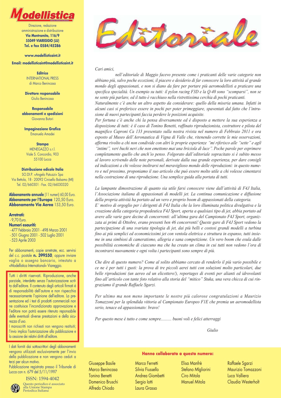 Modellistica International Preview Pages