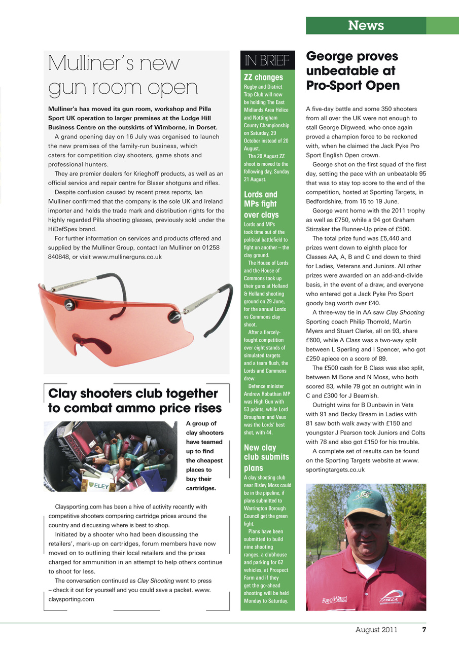 Clay Shooting Preview Pages