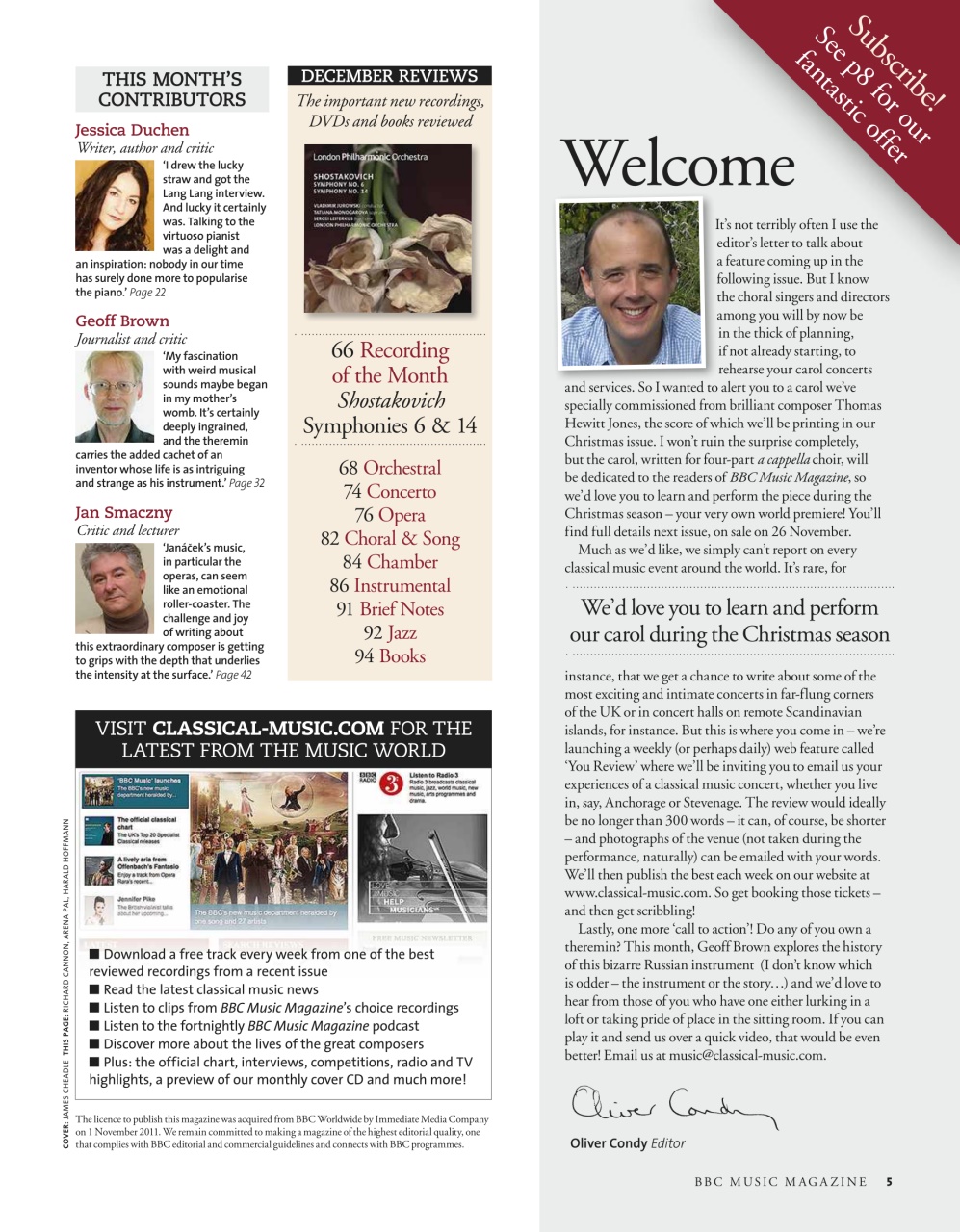 BBC Music Magazine Preview Pages