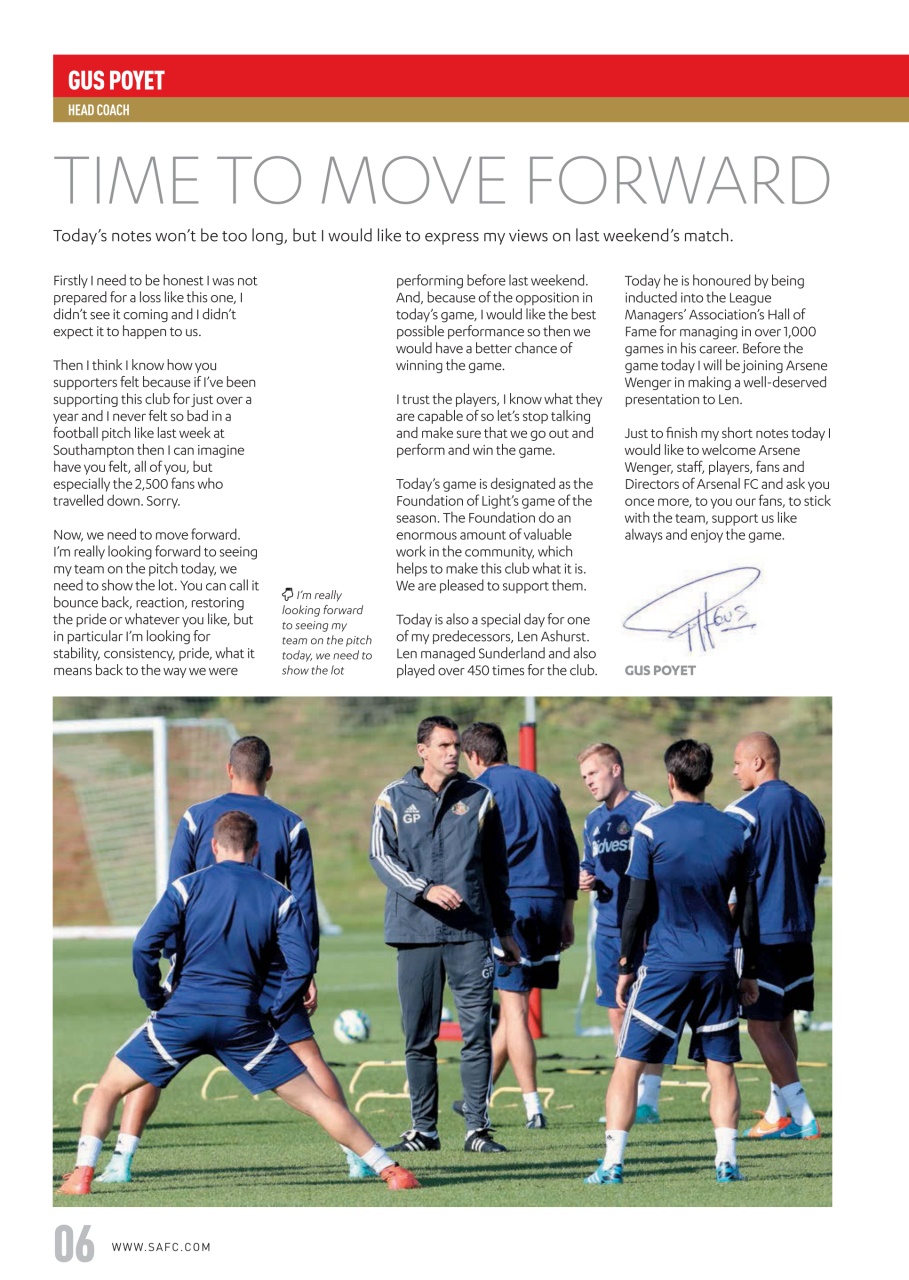 Sunderland FC Preview Pages