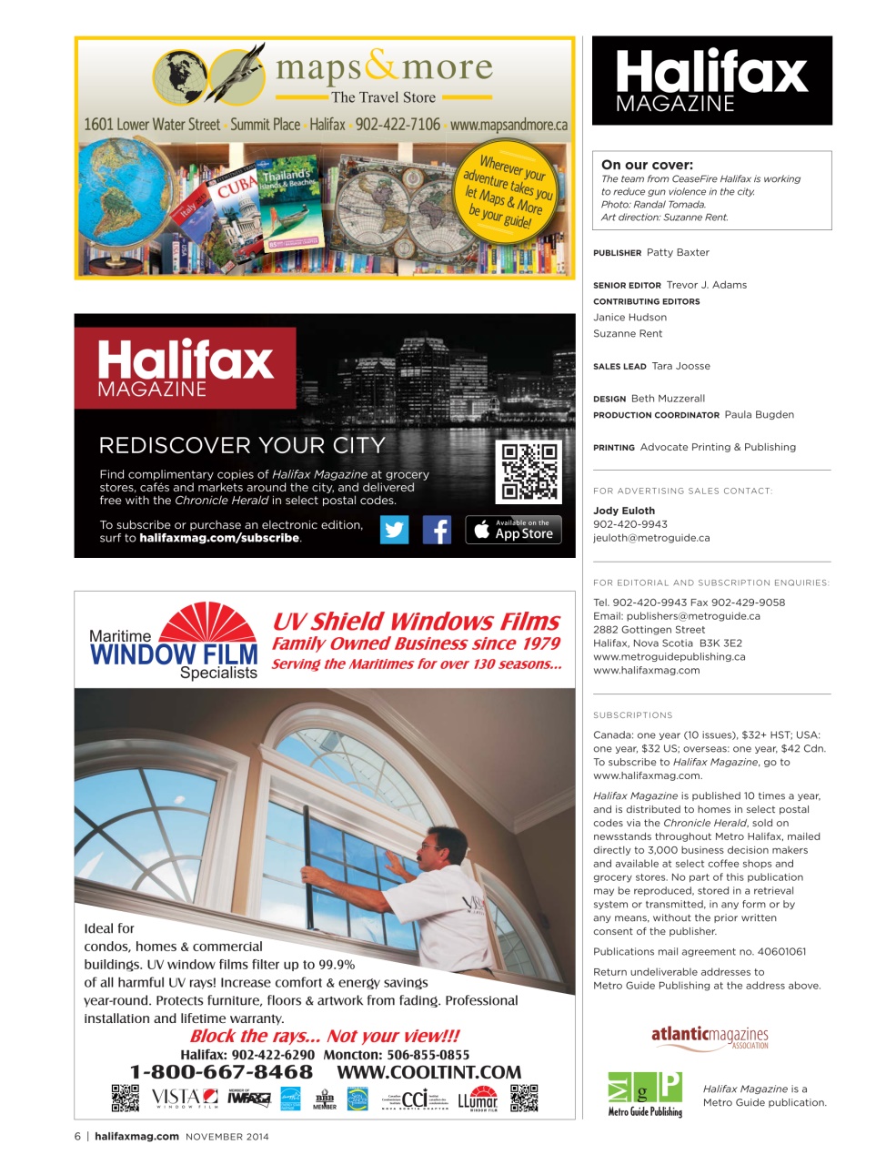 Halifax Magazine Preview Pages