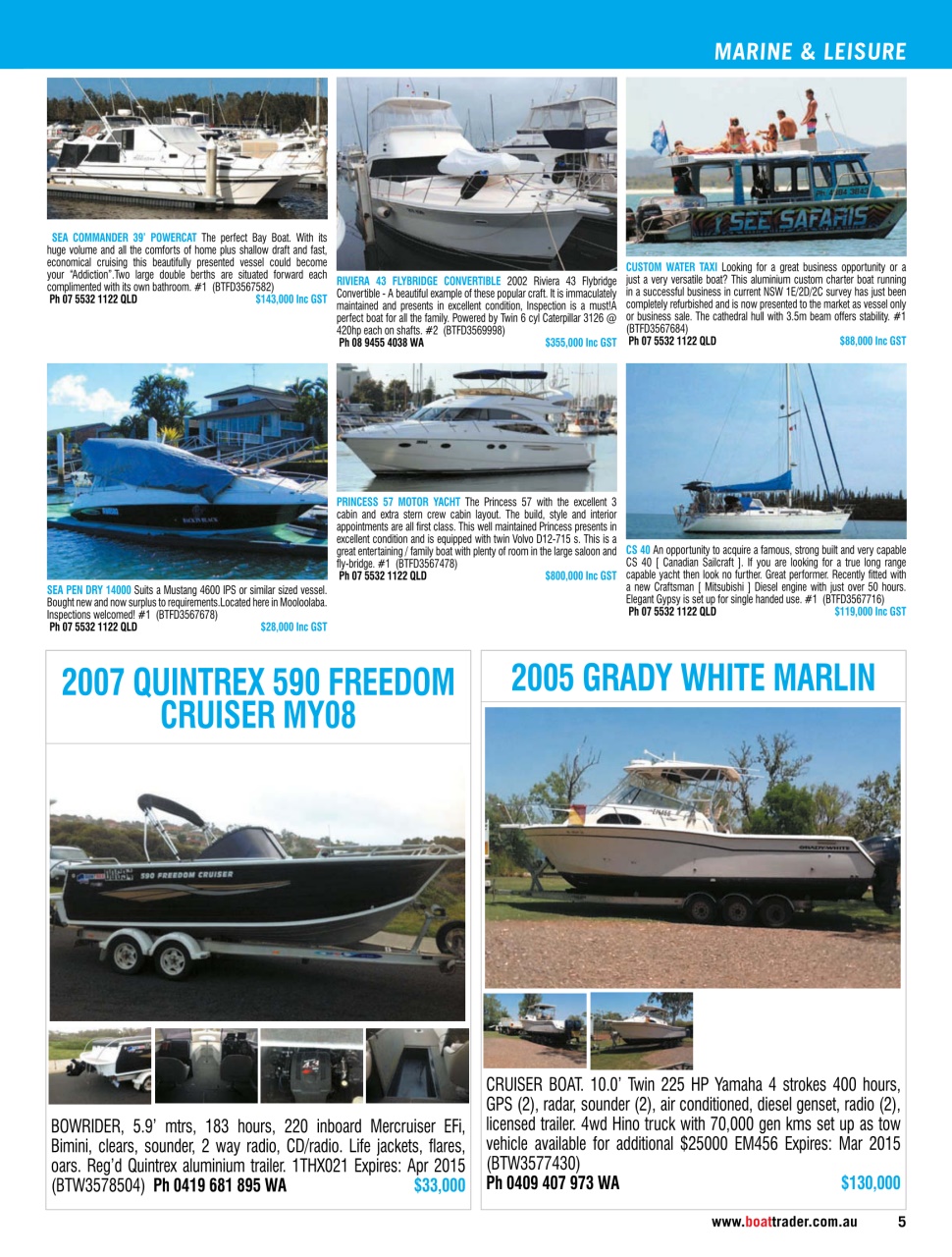 Boat Trader Australia Preview Pages