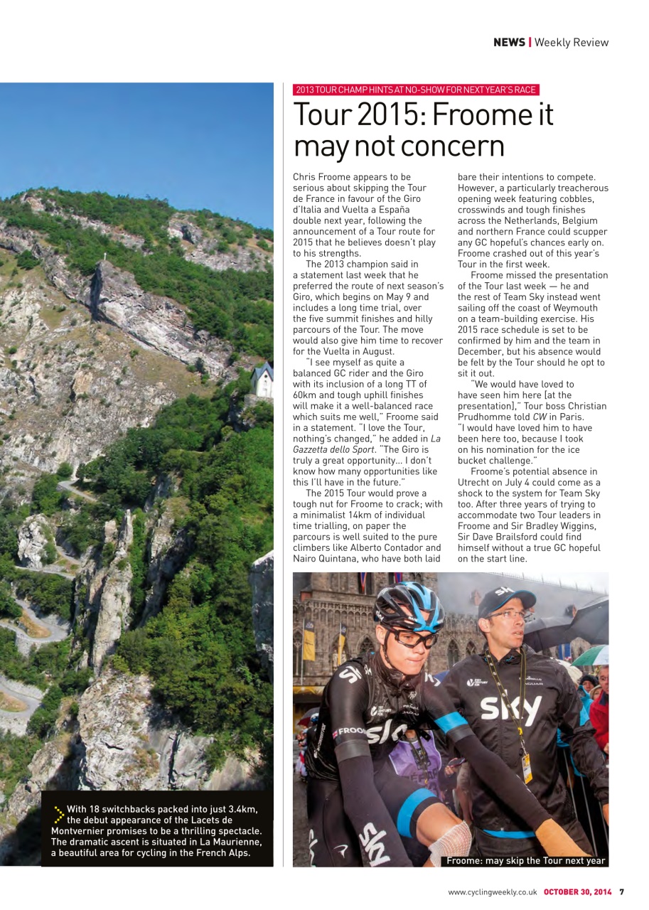 Cycling Weekly Preview Pages