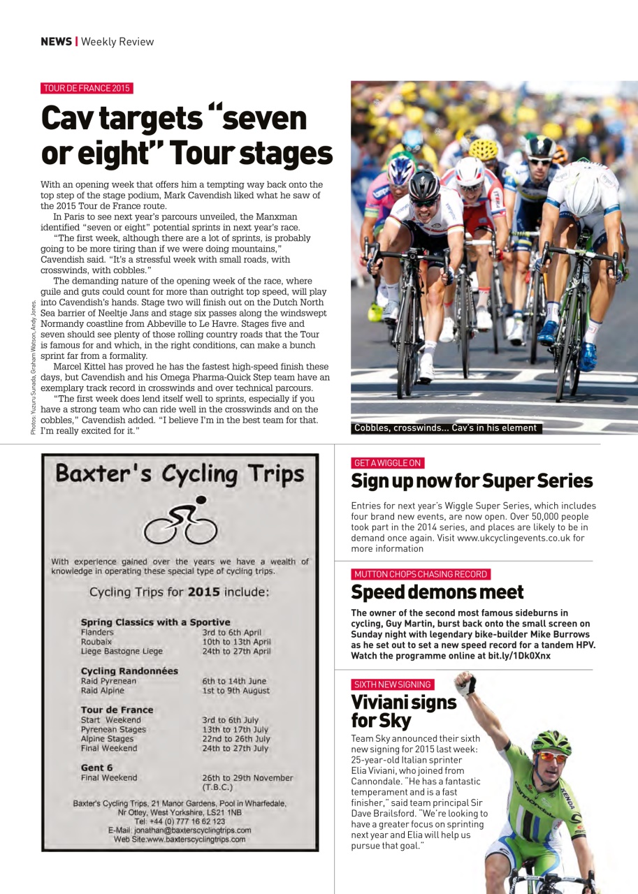 Cycling Weekly Preview Pages
