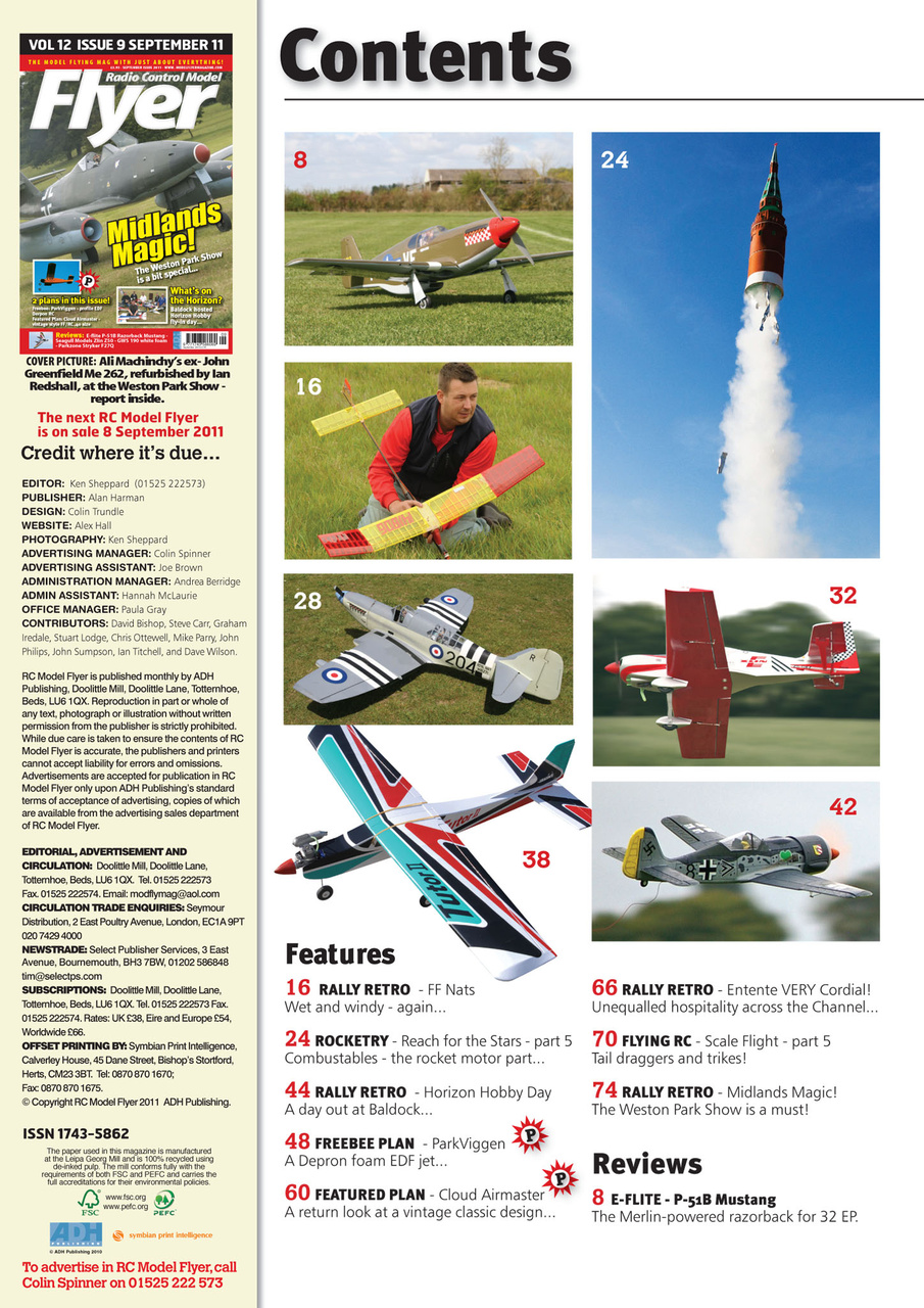 Radio Control Model Flyer Preview Pages